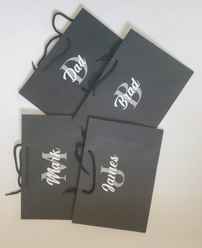 Medium Black Gift Bag with Rope Handles