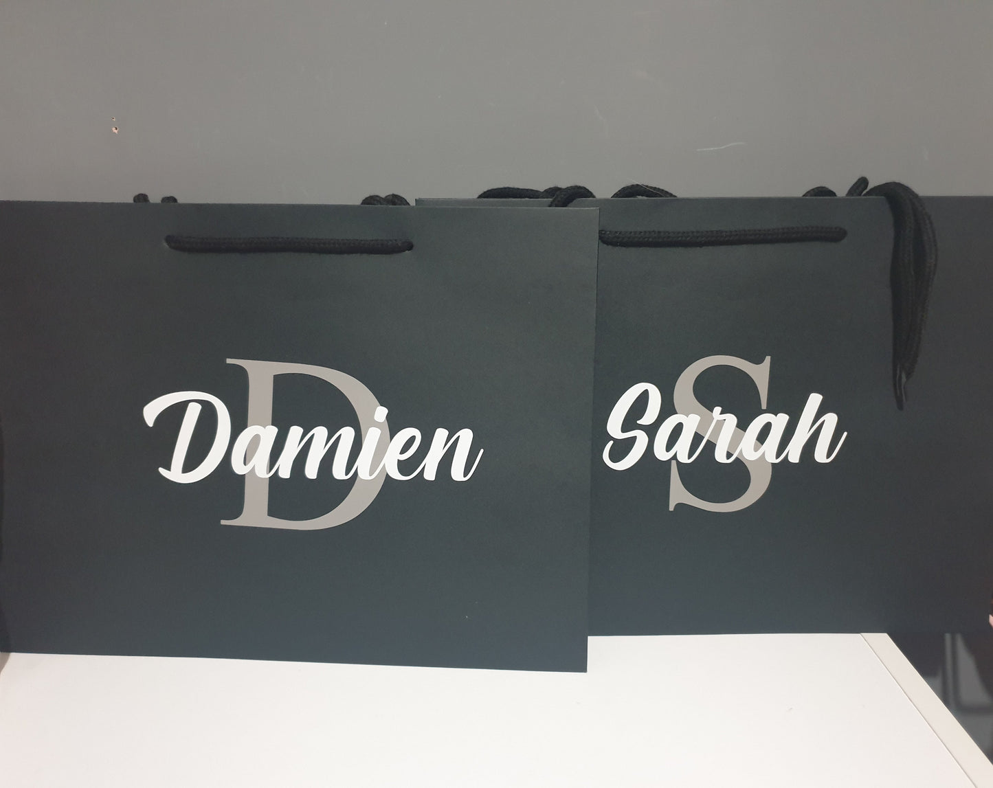 Medium Black Gift Bag with Rope Handles