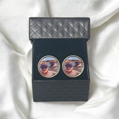 Printed Photo Cufflinks (CLEARANCE)