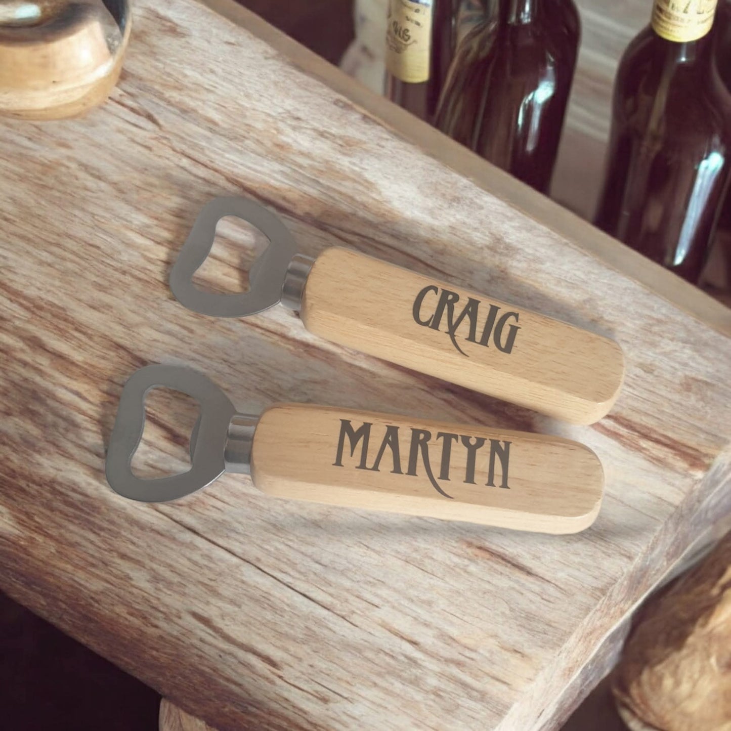 Bottle Opener - Wooden Handle