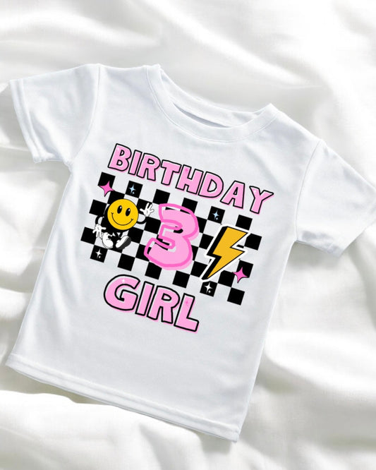 Girl's Retro Birthday Tee