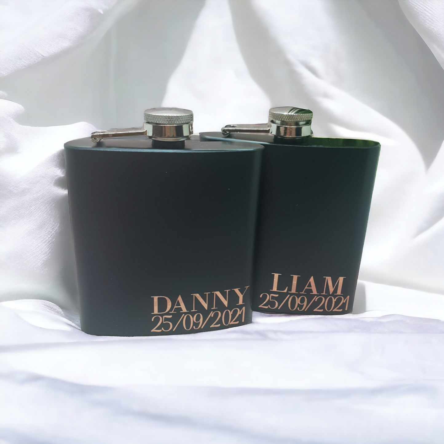 Black 6oz Hip Flask