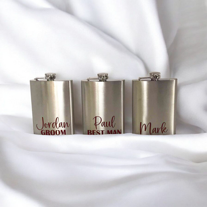 Hip Flask - Large Silver