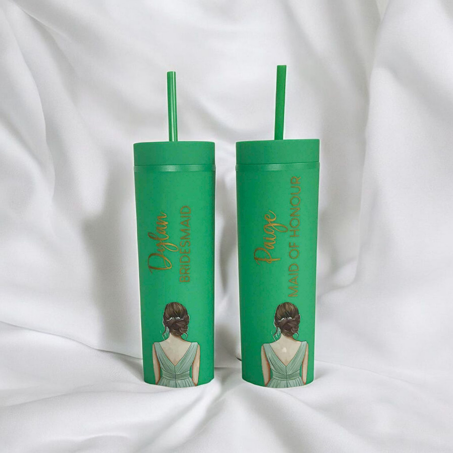 Skinny Tumbler - Printed Female (12 Colours)