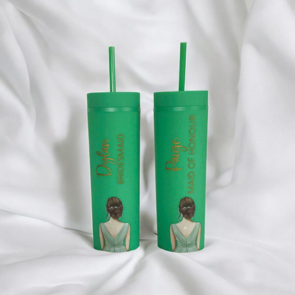 Skinny Tumbler - Printed Female (12 Colours)