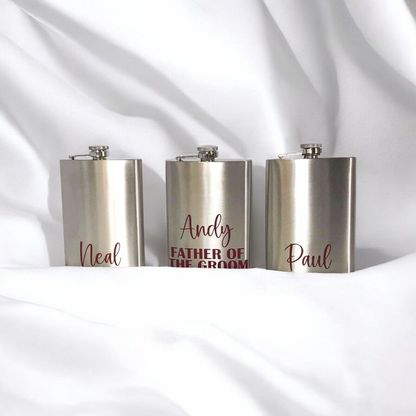Hip Flask - Large Silver