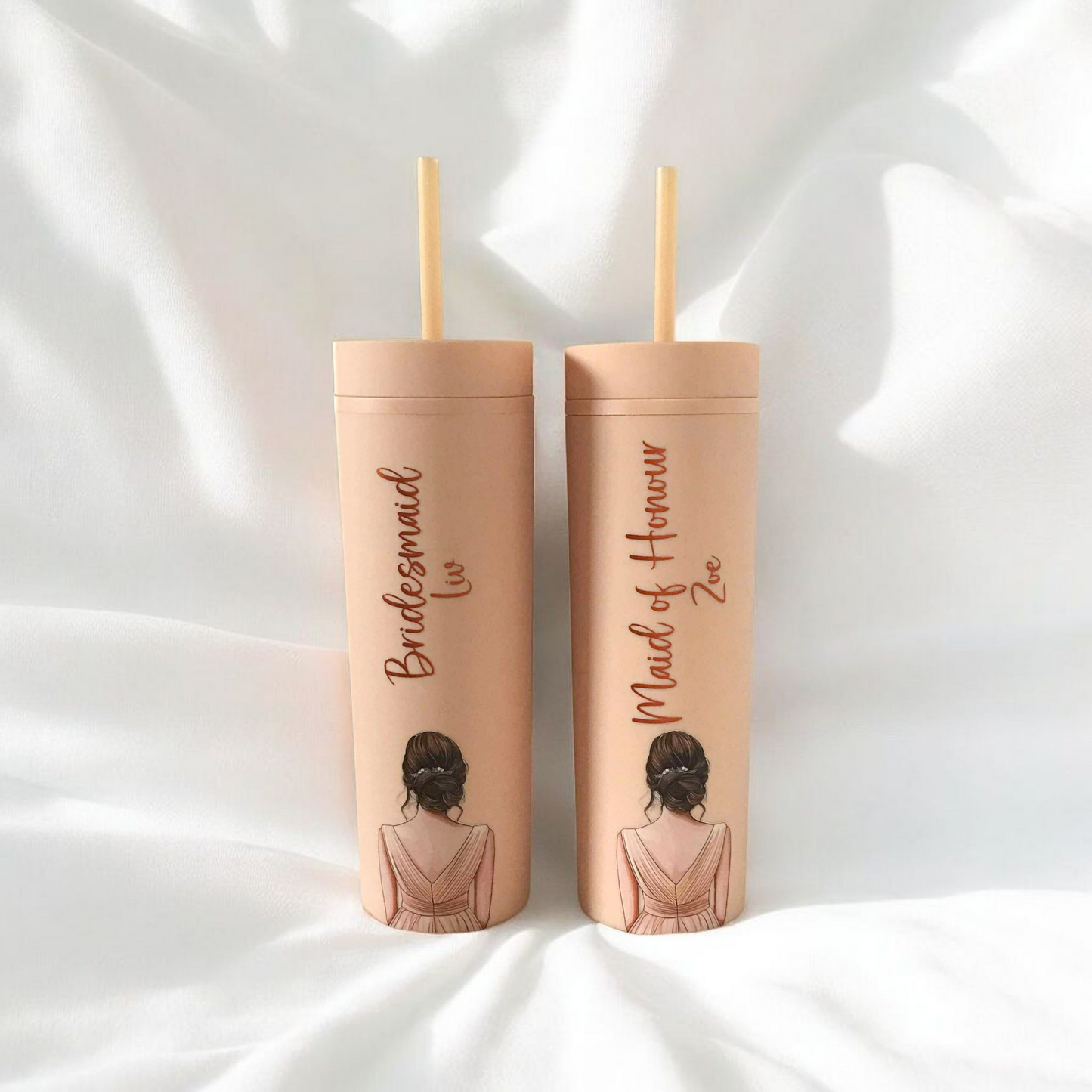 Skinny Tumbler - Printed Female (12 Colours)