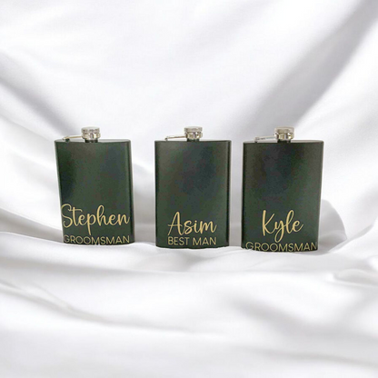 Hip Flask - Large Black