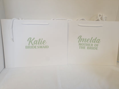 Medium White Gift Bag with Rope Handles