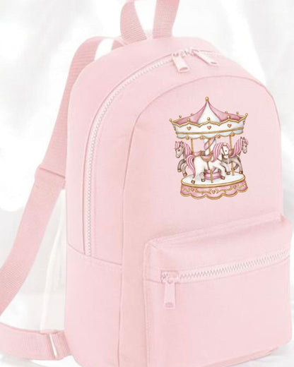 Printed Mini Backpack - Carousel (13 Bag Colours)