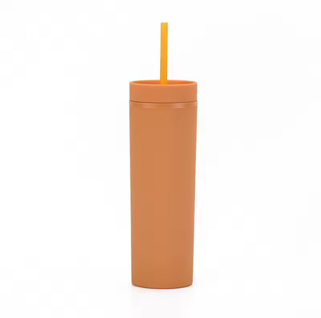 16 oz Matte Skinny Tumbler (34 Colours)