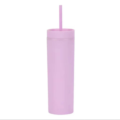 16 oz Matte Skinny Tumbler (34 Colours)