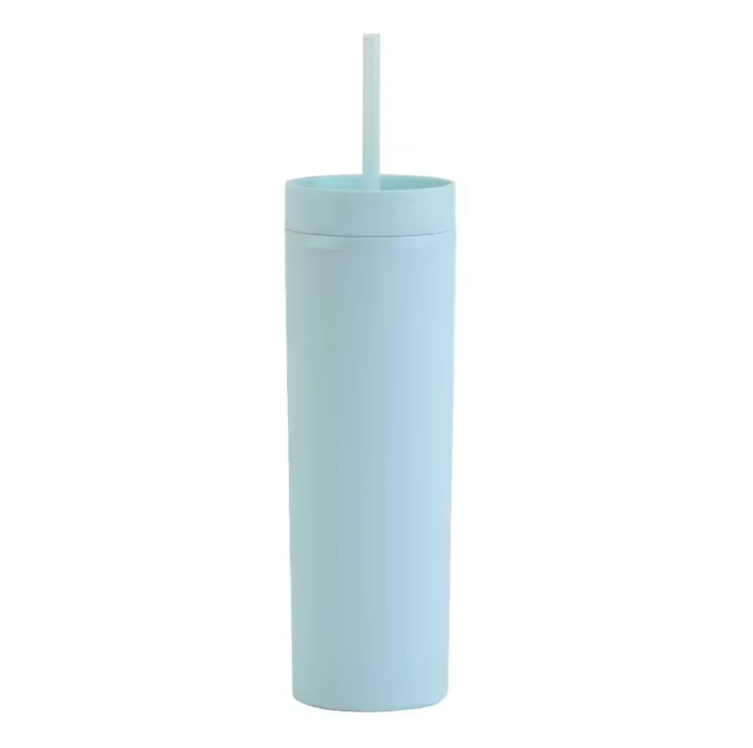 16 oz Matte Skinny Tumbler (34 Colours)