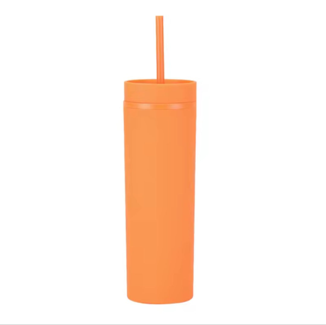 16 oz Matte Skinny Tumbler (34 Colours)