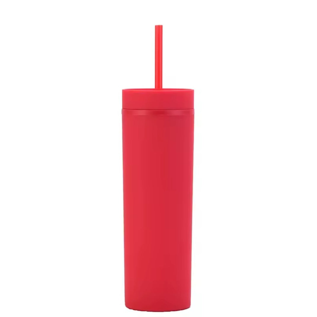 16 oz Matte Skinny Tumbler (34 Colours)