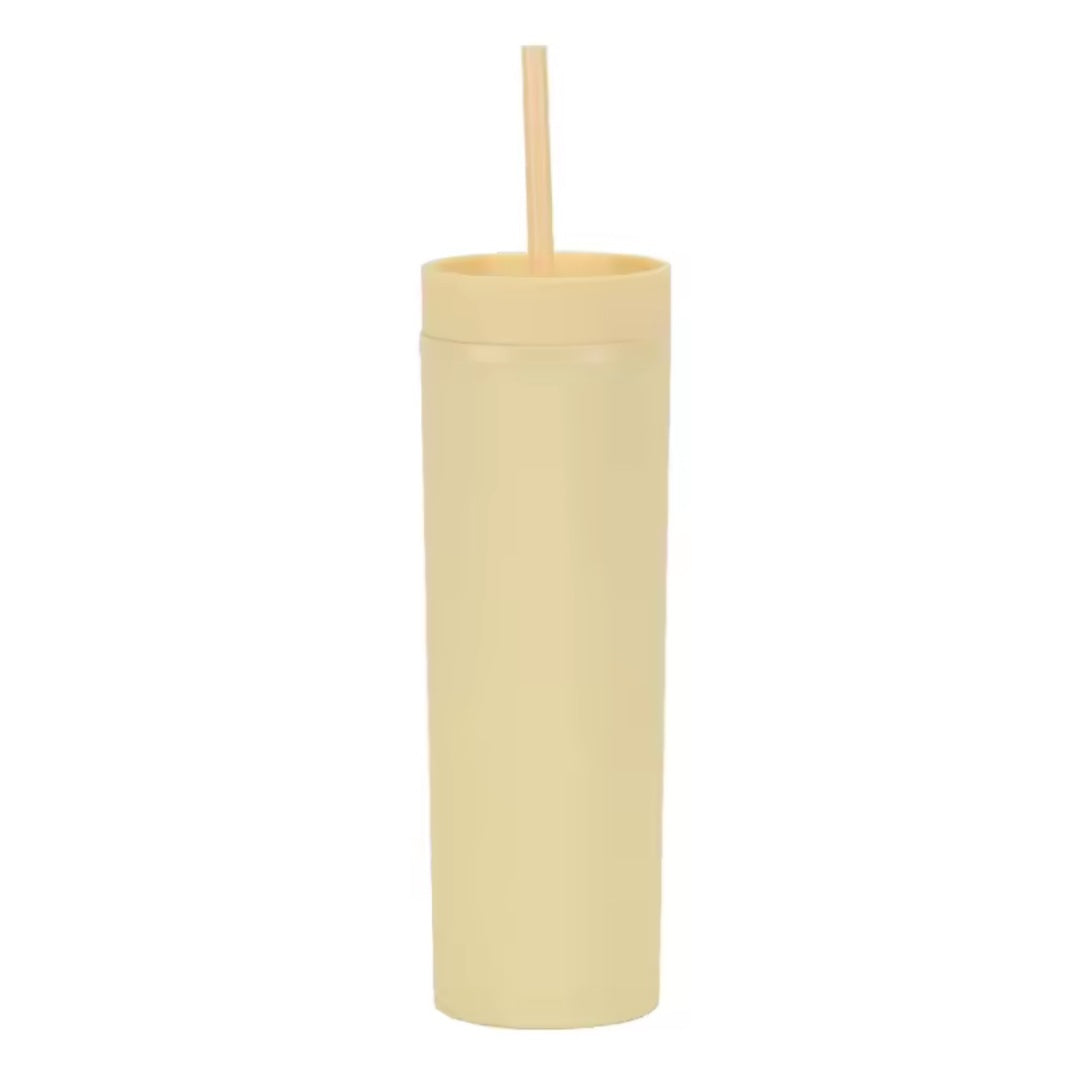 16 oz Matte Skinny Tumbler (34 Colours)