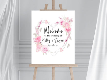 A2 Welcome Wedding Sign (Various Designs)