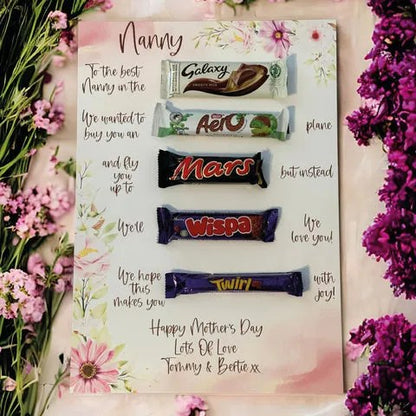 Mothers Day Chocolate Board (9 Designs)