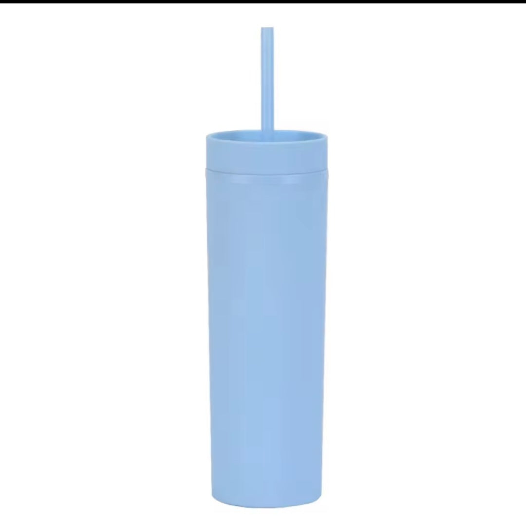 16 oz Matte Skinny Tumbler (34 Colours)