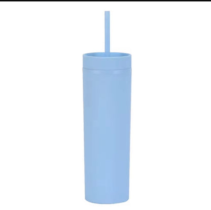 16 oz Matte Skinny Tumbler (34 Colours)