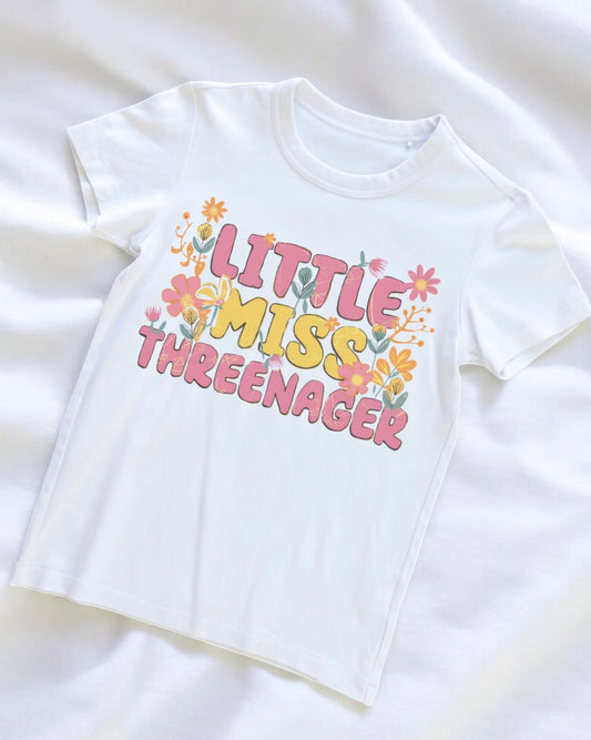 Little Miss Threenager Tee