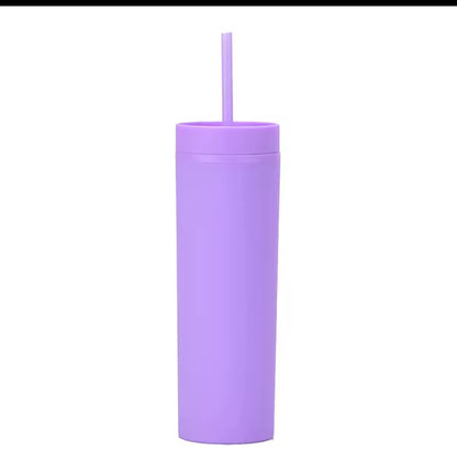 16 oz Matte Skinny Tumbler (34 Colours)