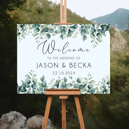 A2 Welcome Wedding Sign (Various Designs)