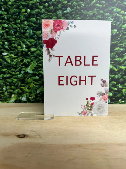 Table Numbers (Various Designs)