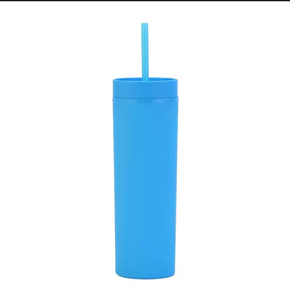 16 oz Matte Skinny Tumbler (34 Colours)