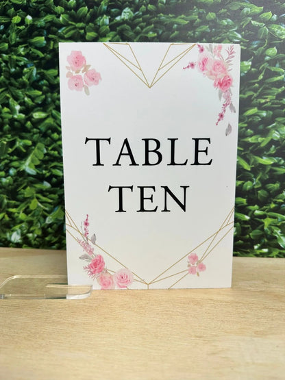 Table Numbers (Various Designs)