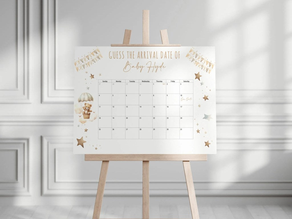 A2 Guess the Birth Date Board (Various Designs)