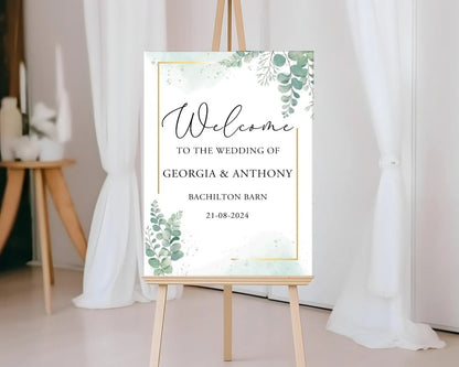 A2 Welcome Wedding Sign (Various Designs)