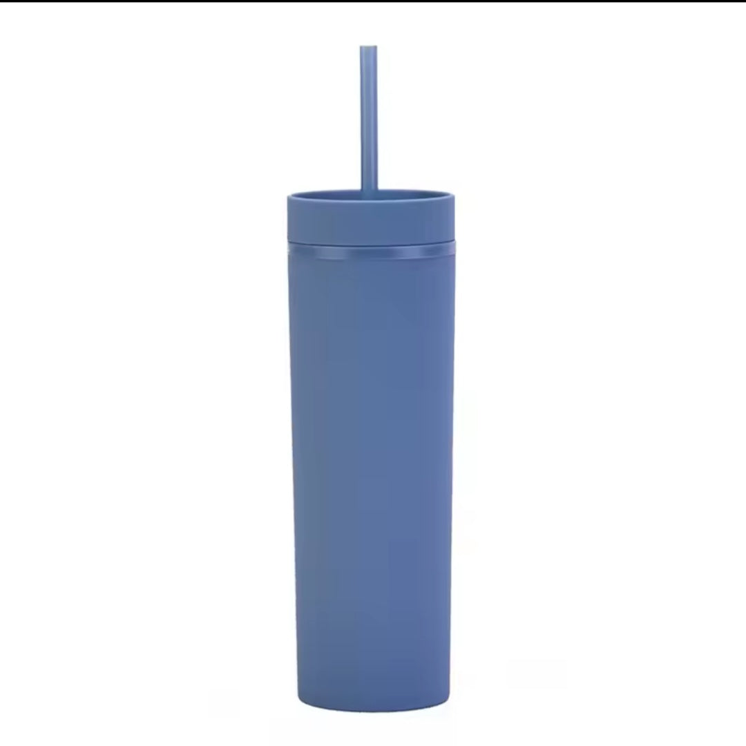 16 oz Matte Skinny Tumbler (34 Colours)