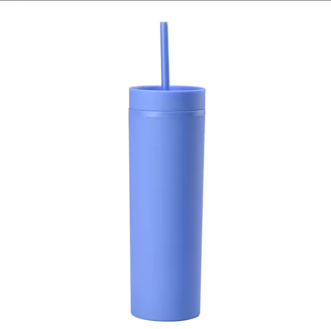 16 oz Matte Skinny Tumbler (34 Colours)