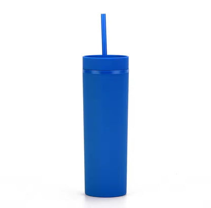 16 oz Matte Skinny Tumbler (34 Colours)