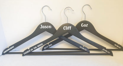 Adult Black Wooden Hanger