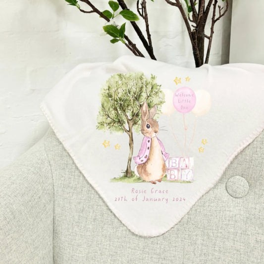 Hello Little One Bunny Blanket (2 Colours)