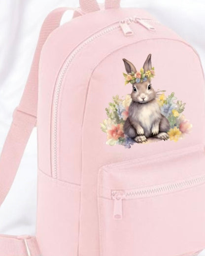 Printed Mini Backpack - Bunny (13 Bag Colours)