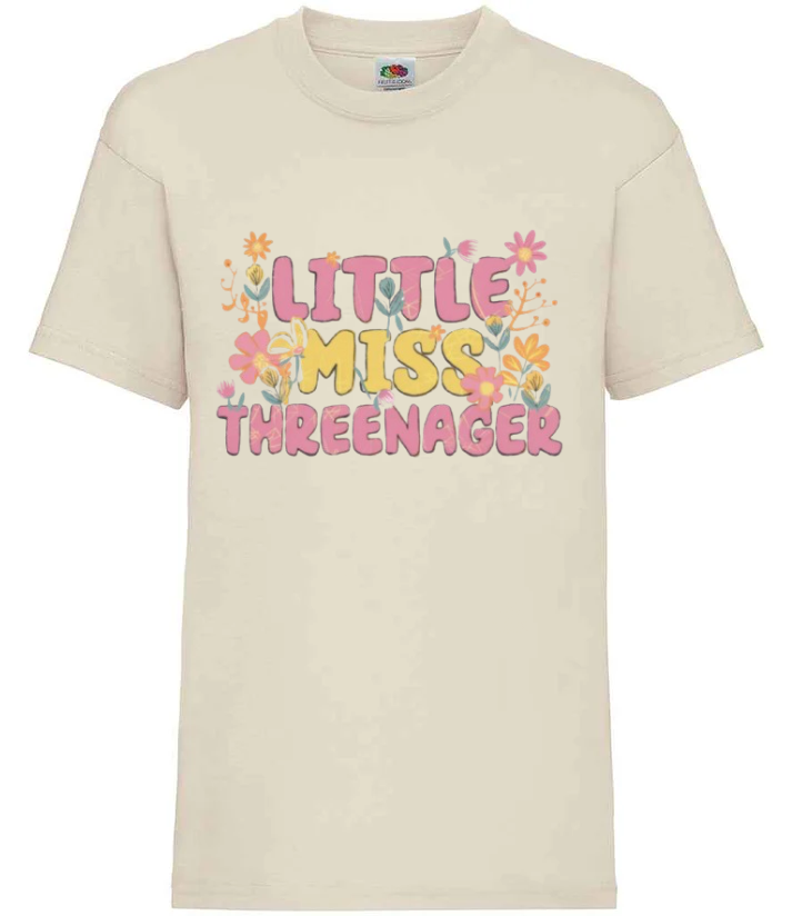 Little Miss Threenager Tee