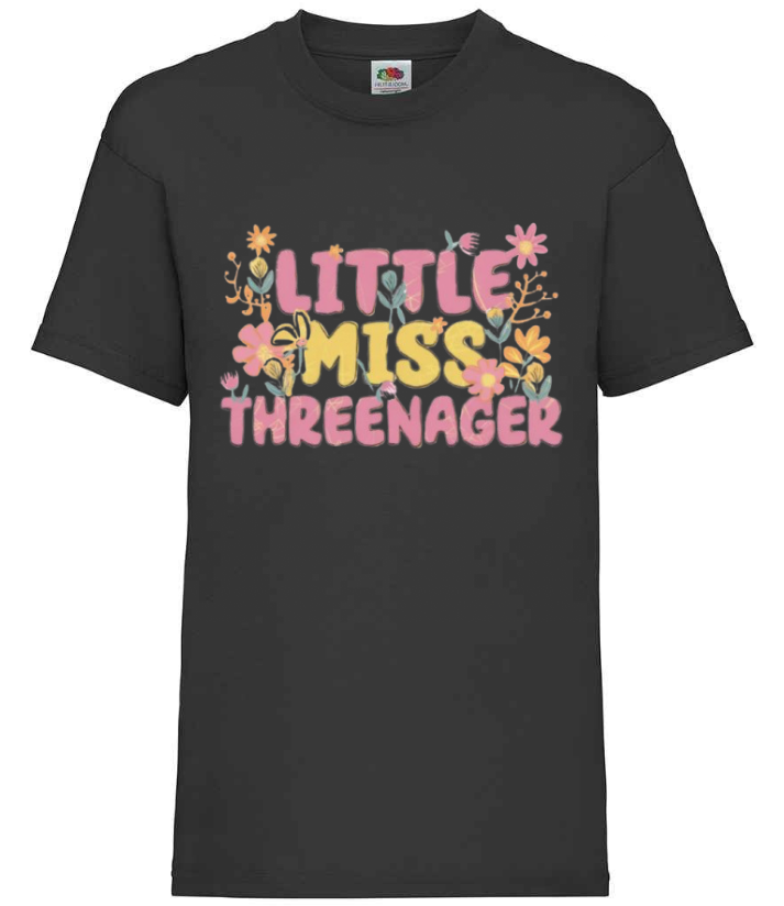 Little Miss Threenager Tee