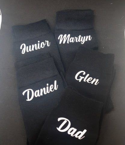 Mens Name/Role Socks