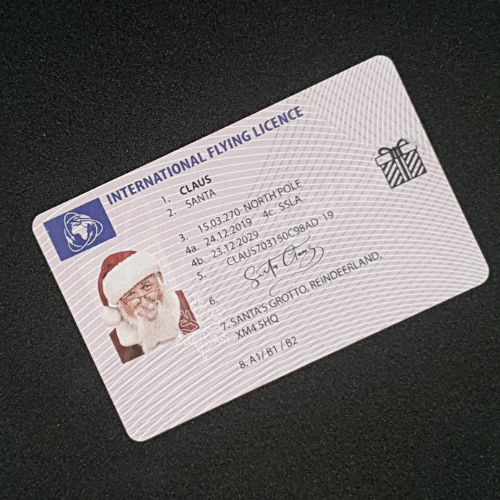 Santa Driving Licence