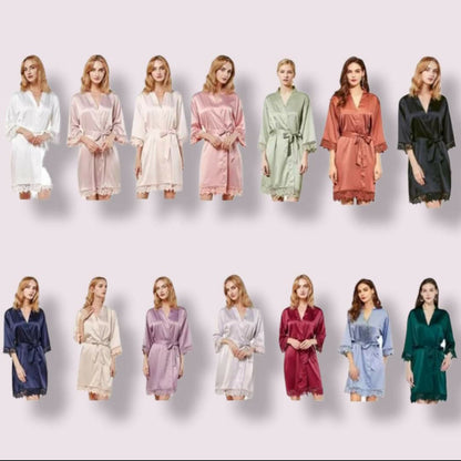 Kids Lace Edge Robe (18 Colours)