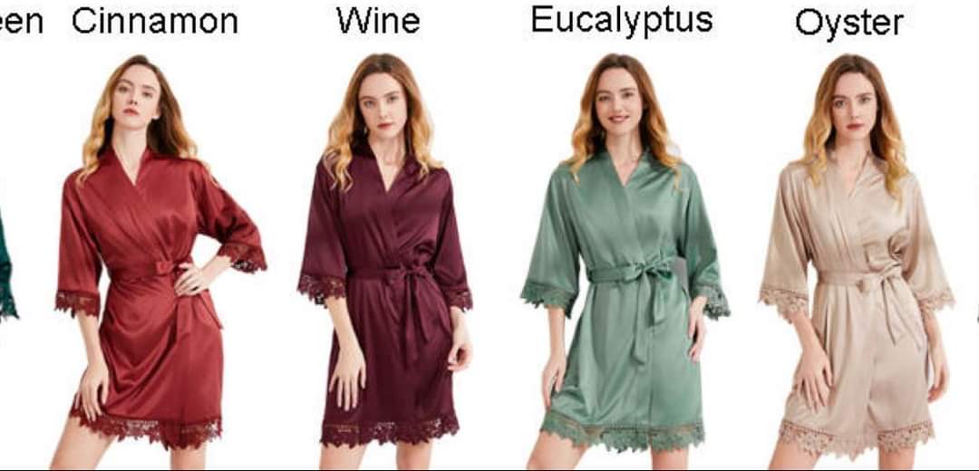 Kids Vinyl Lace Edge Robe (18 Colours)